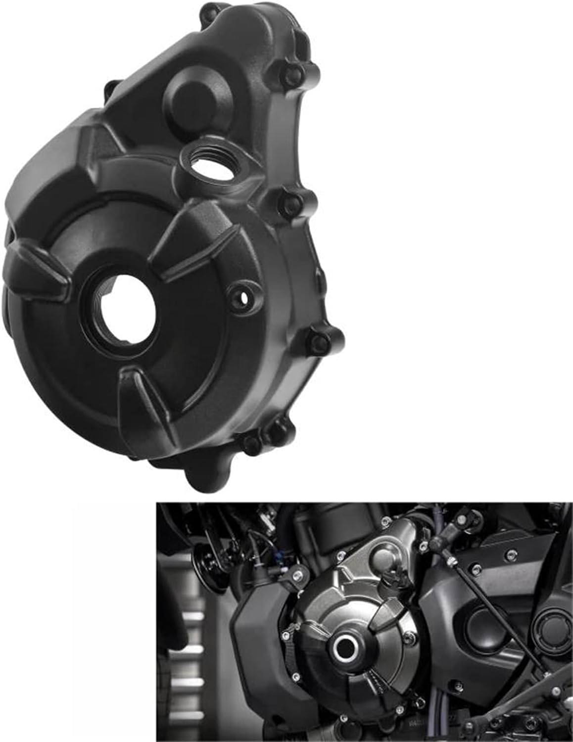 オートバイクランクケースステーターカバー オートバイサイドカバーエンジンジェネレーターステーターカバー のために MT07 2021