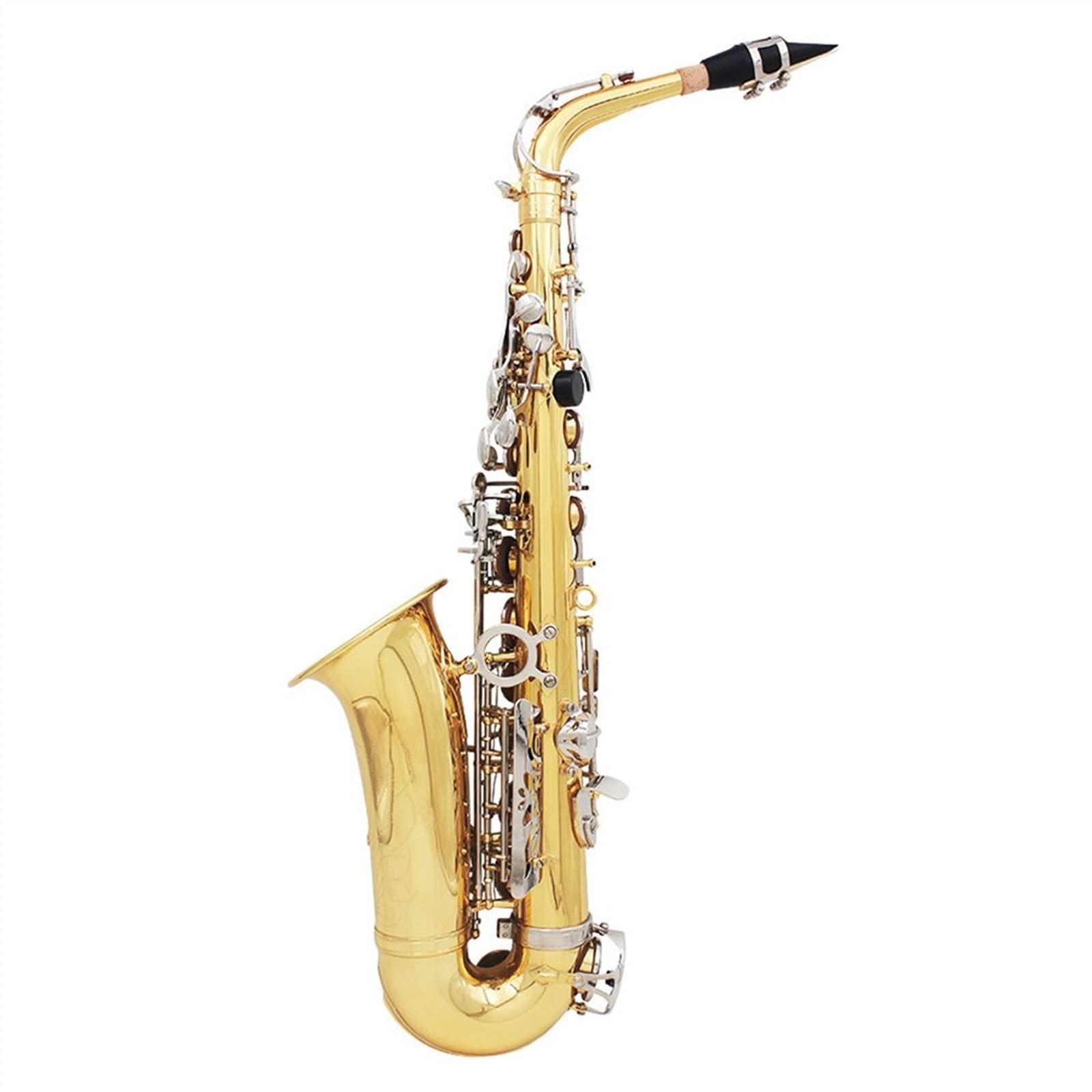 Sassofono EB Sassofono Contralto Ottone Laccato Oro E Flat Sax Strumento Musicale A Fiato con Accessori