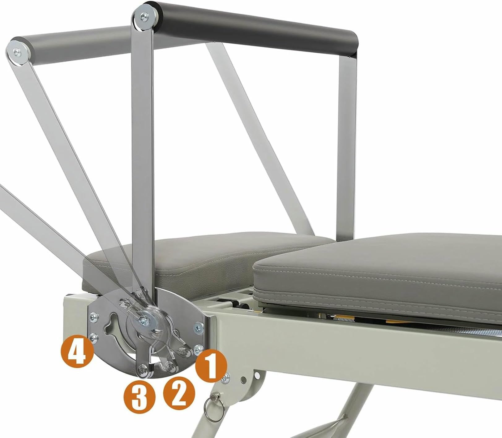 Reformer Pieghevole per Pilates, Macchina per Pilates Multiuso, per Attrezzature per Allenamento A Casa Progettate Ergonomicamente