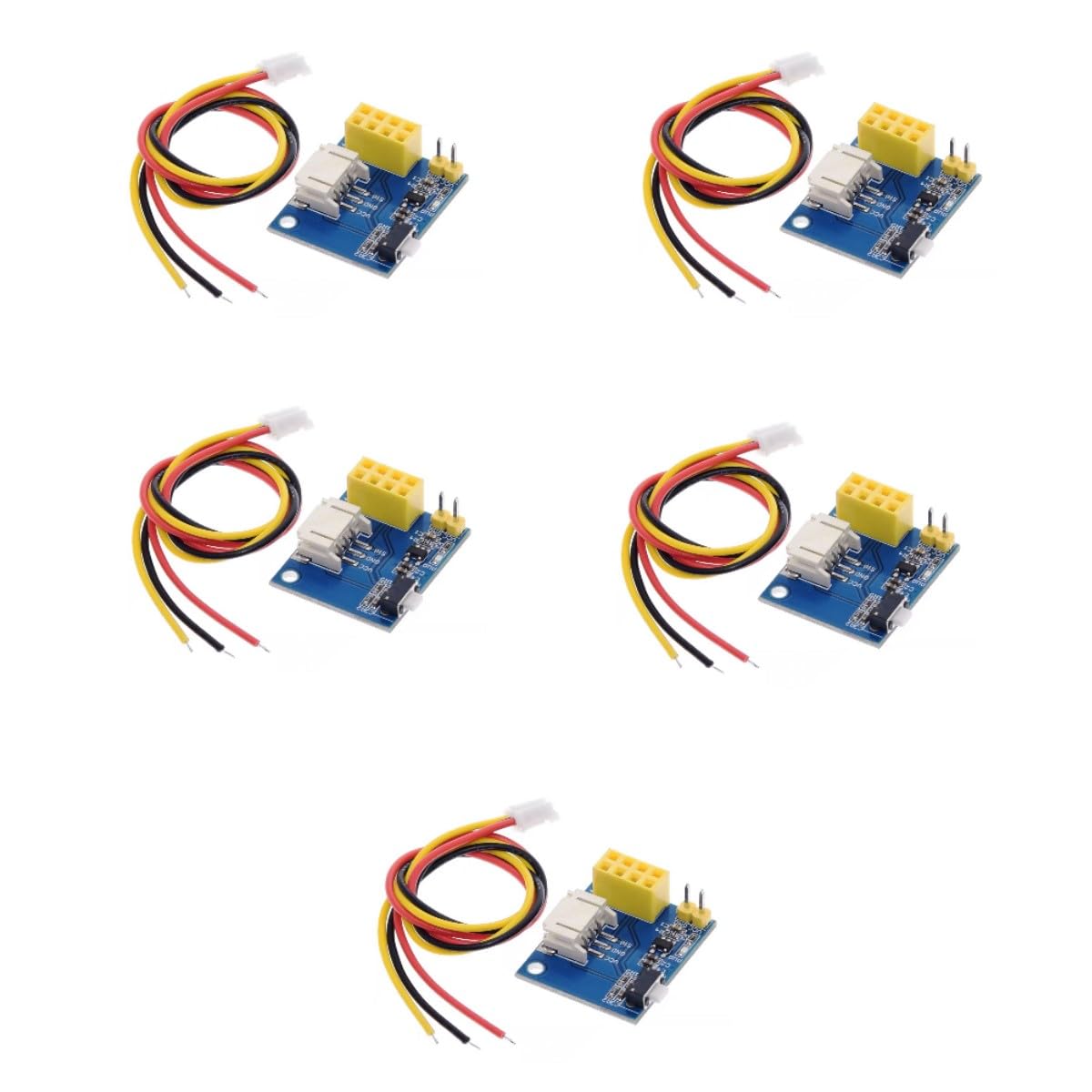 5 pcs ESP8266 ESP-01 ESP-01S RGB LED IDE Adapter Controller WS2812 Module for Arduino