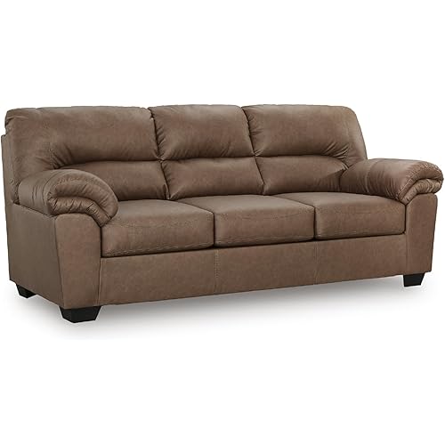 Signature Design by Ashley Walker Point Contemporary Sofa with Removable Cushion, Light Brown
