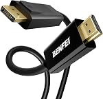 BENFEI 4K DisplayPort to HDMI 6 Feet Cable, Uni-Directional DP 1.2 Computer to HDMI 1.4 Screen Cable Compatible with HP, ThinkPad, AMD, NVIDIA