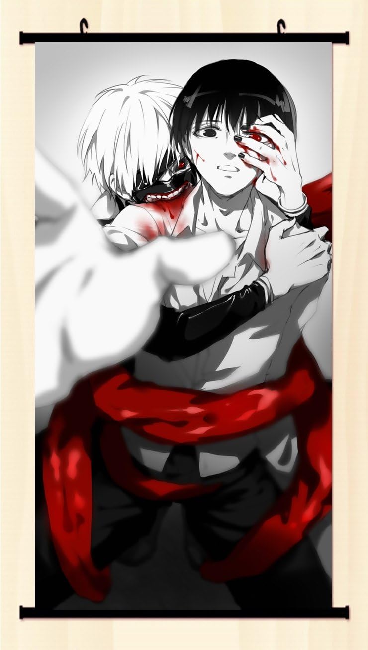 POPULAR Anime Tokyo Ghouls Kaneki Ken Home Decor Poster Wall Scroll Japanse 21.6 X 41.3 Inches