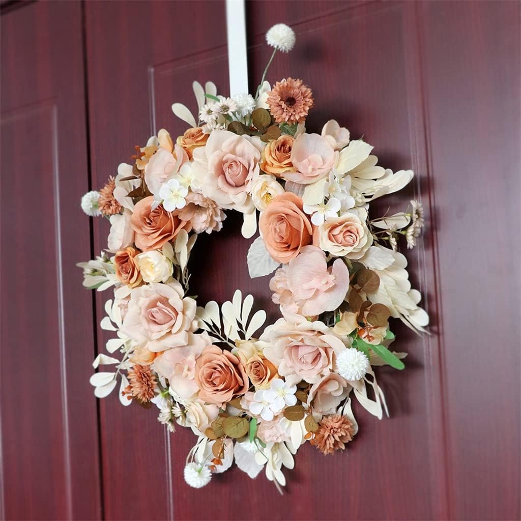 Faux Rose Garland Outdoor Wedding Scene Decoration Patio Door Decoration Wall Hanging