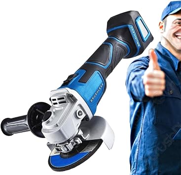 Fits Hercules 20V Brushless Cordless 4-1/2 in. / 5 in. Slide Switch Angle Grinder - Tool Only - Powerful 8500 RPM to Quickly Grind, Shape & Cut - Includes Grinding Wheel and 4-1/2 in. and 5 in. Guards