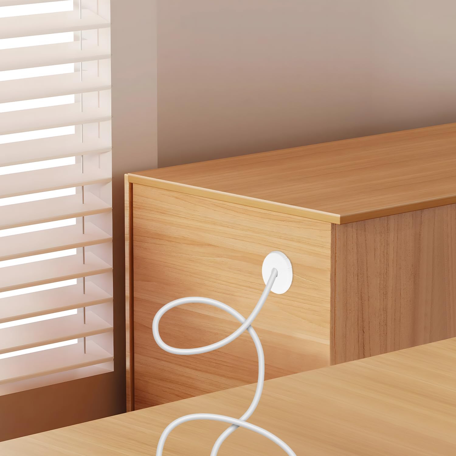 Passe-câble étanche Blanc 4 Passe-Câbles Muraux Étanches Blancs - Pour Starlink, Ethernet, Meubles Adaptateur Câble Starlink