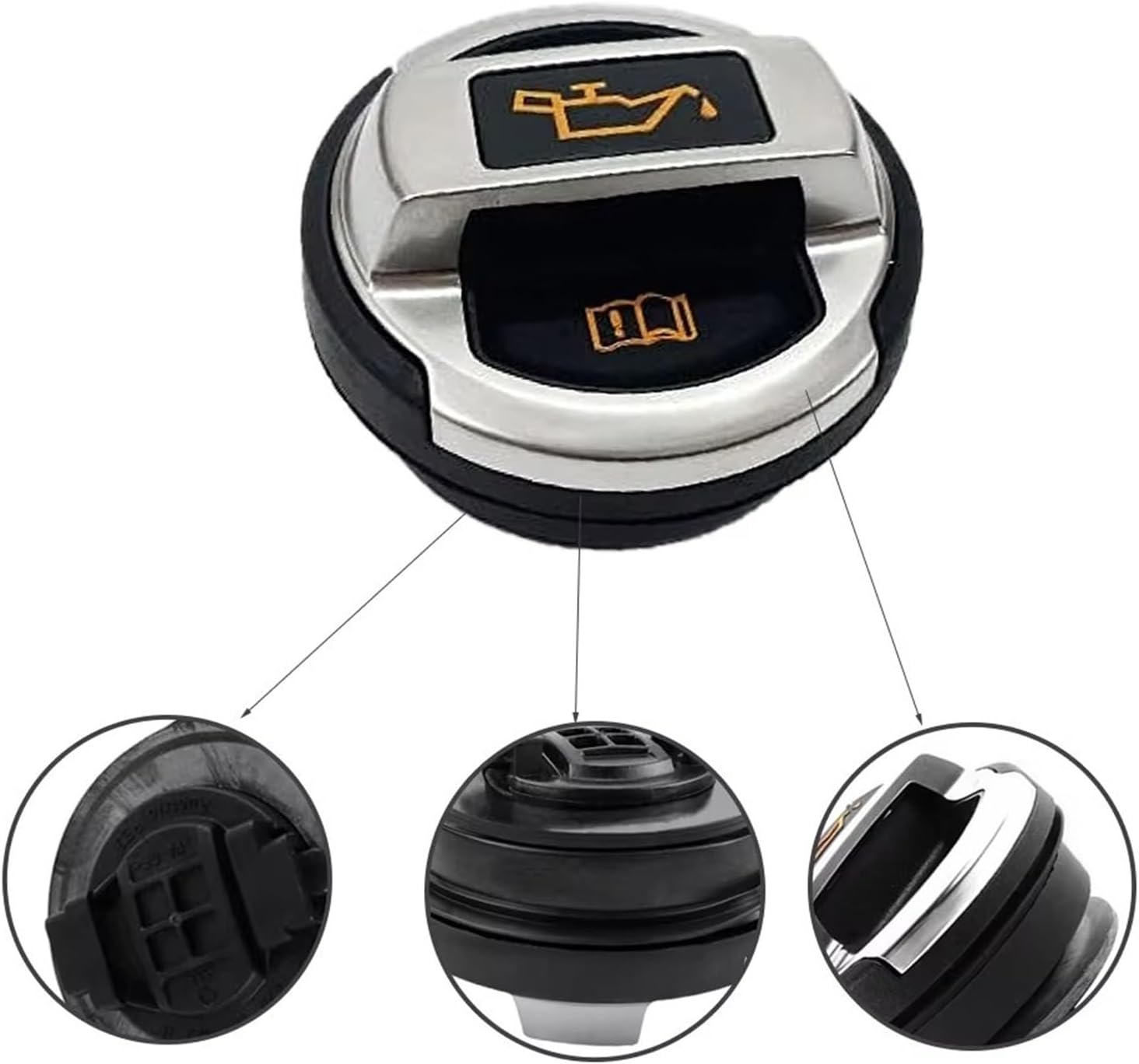 Engine Oil Cap For A4 8D 8E 8K 8F B5 B6 B7 B8 1994 1995 1996 1997 1998 1999-2014 Car Engine Oil Filler Cap Fuel Tank Cover 420103485B