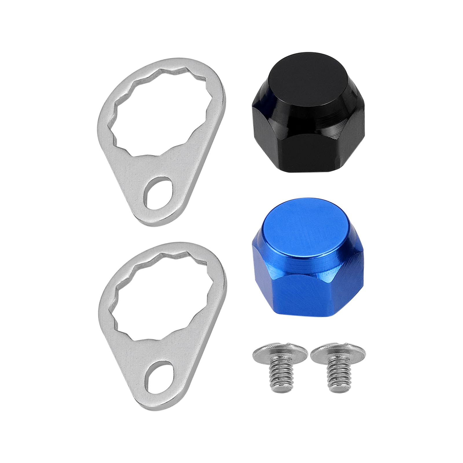 2 Vis Et écrous pour Moulinet de Pêche M7 en Métal pour Poignée de Moulinet de Pêche écrous de Manivelle Plaque de Verrouillage Accessoires de Pêche DIY pour Main Gauche Et Droite