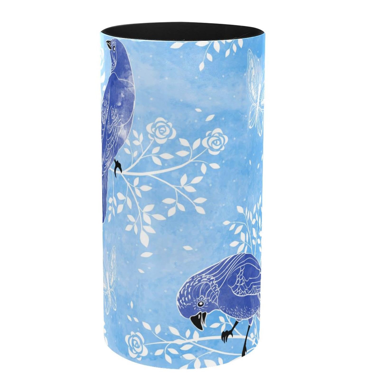 Rangement pinceaux de maquillage et stylos boîte à musique oiseau pour coiffeuse et salon