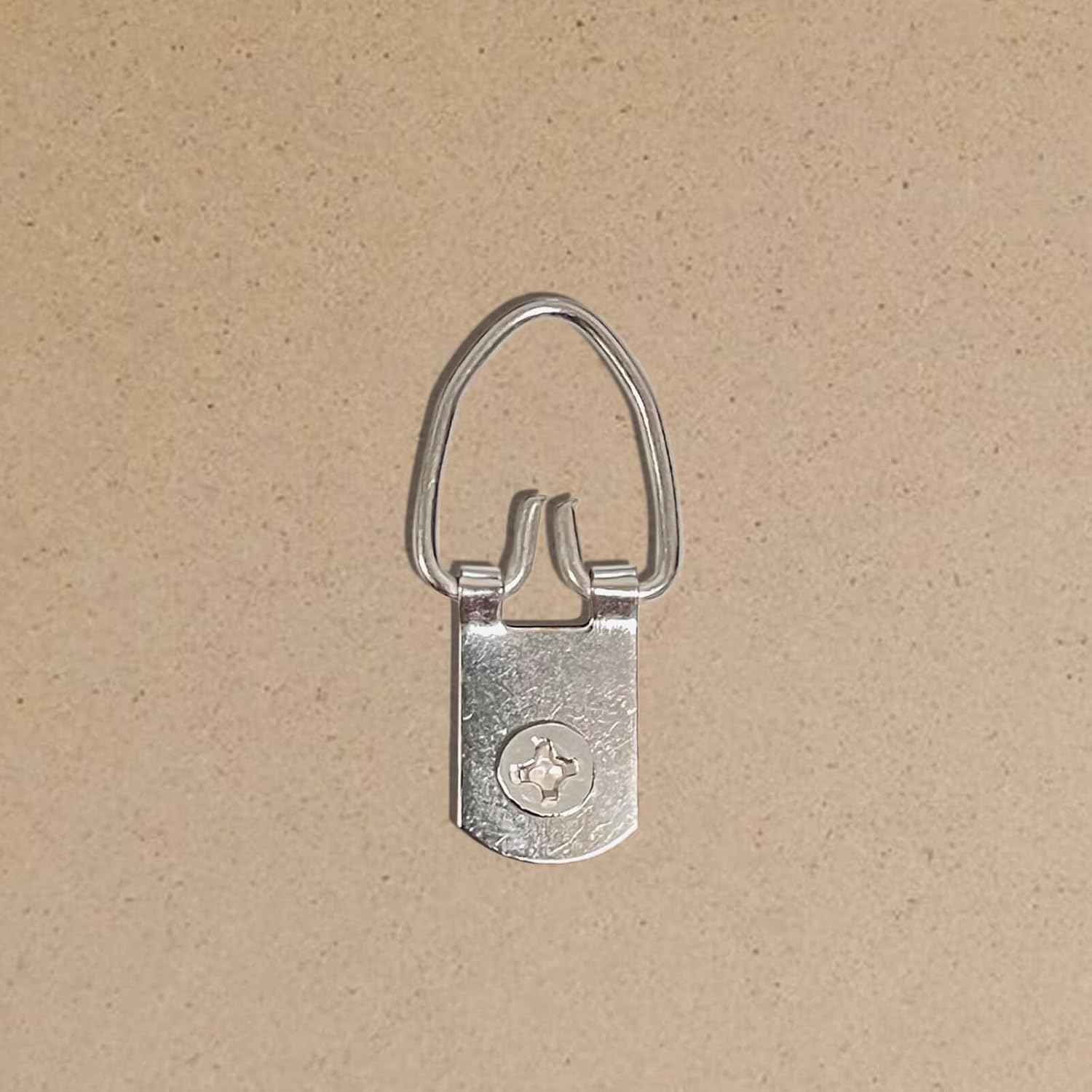 D Ring Picture Hangers Single Hole with Screws / Heavy Duty Metal D-Shape Photo Frame Back Hooks for Picture Hanging (100 PCS)