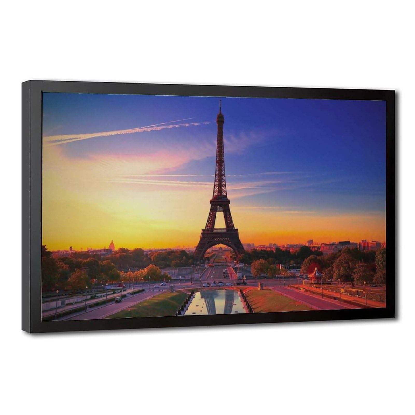 Eiffel Tower Paris Canvas Poster for Office Decor Gift