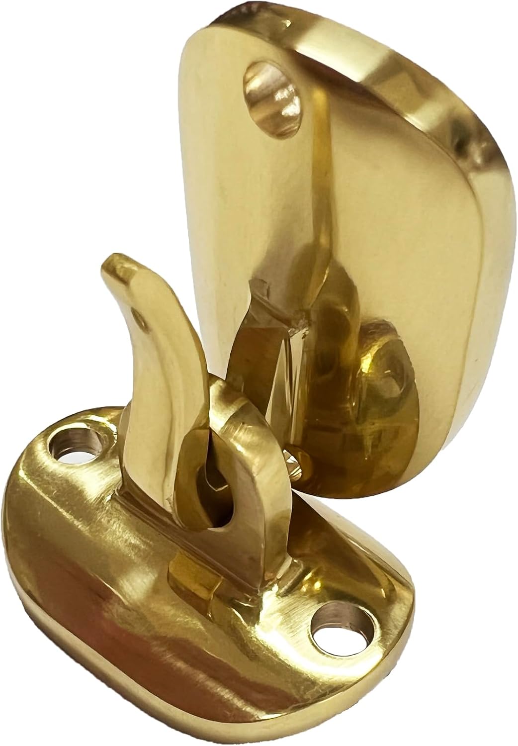 FRF FLAG Gold Brass Hook and Eye Gonfalon Style Banner Connector for Crossbar and Flagpole