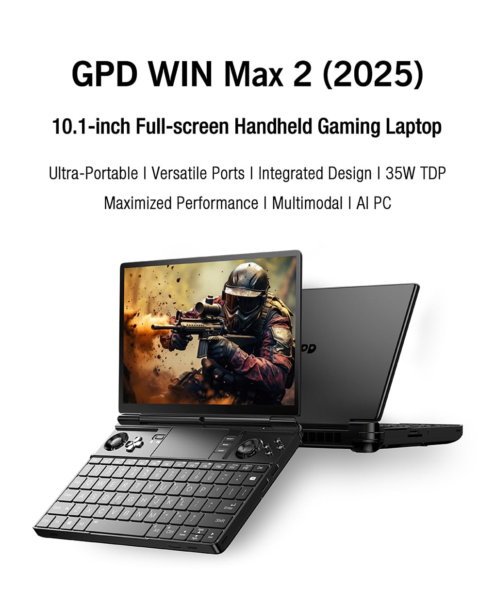 GPD Win Max 2 2025 Handheld Game Console Mini Laptop Gamepad UMPC