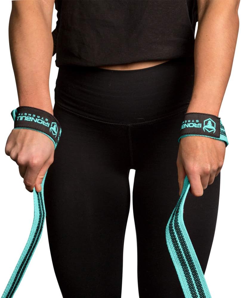 Women Lifting Straps (1 Pair) - Padded Wrist Support Wraps - for Powerlifting, Bodybuilding, Gym Workout, Strength Training, Deadlifts & Fitness Workout (Mint) : Sports & Outdoors