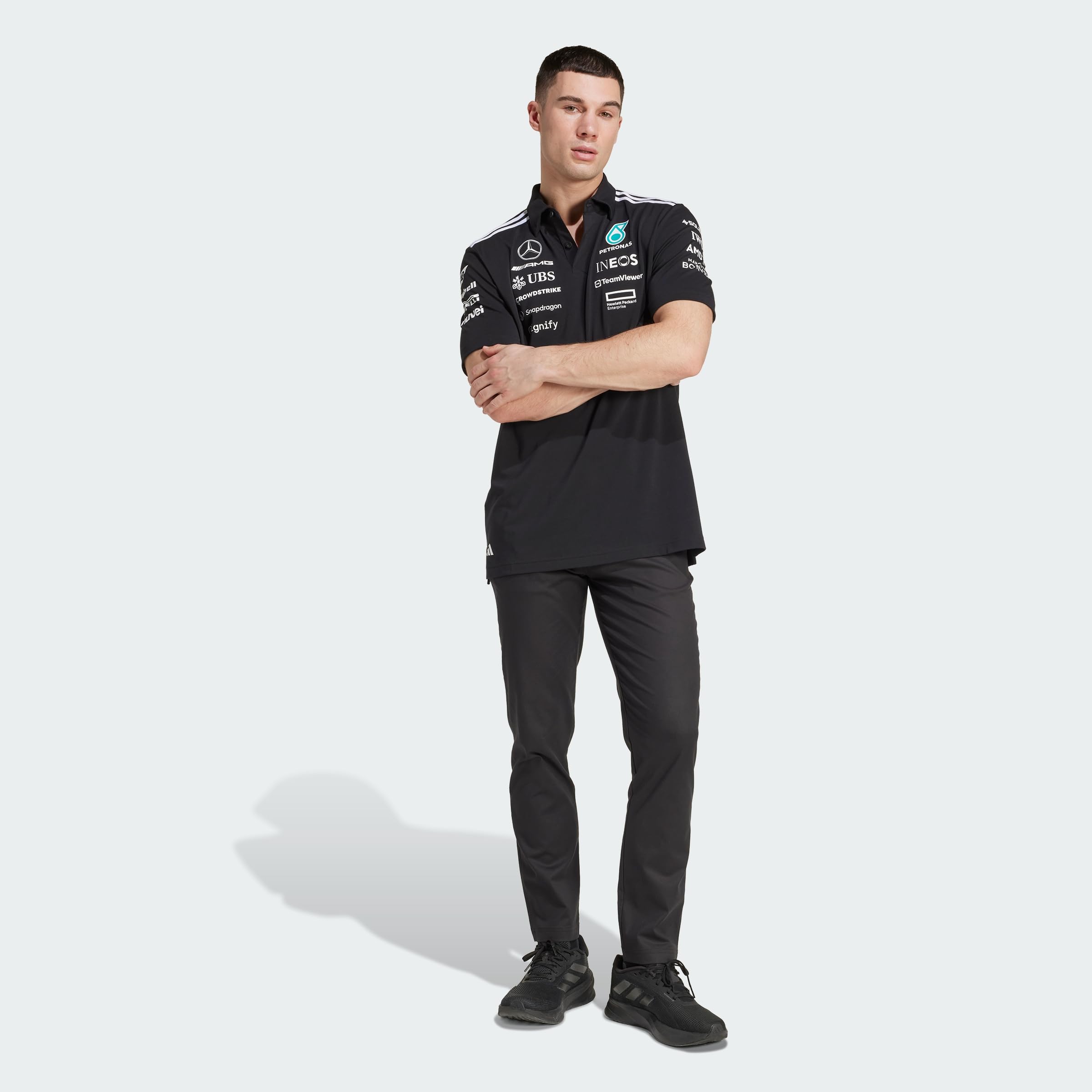 Adidas Hombre Mercedes - AMG Petronas Formula One Team Team Polo Black Men
