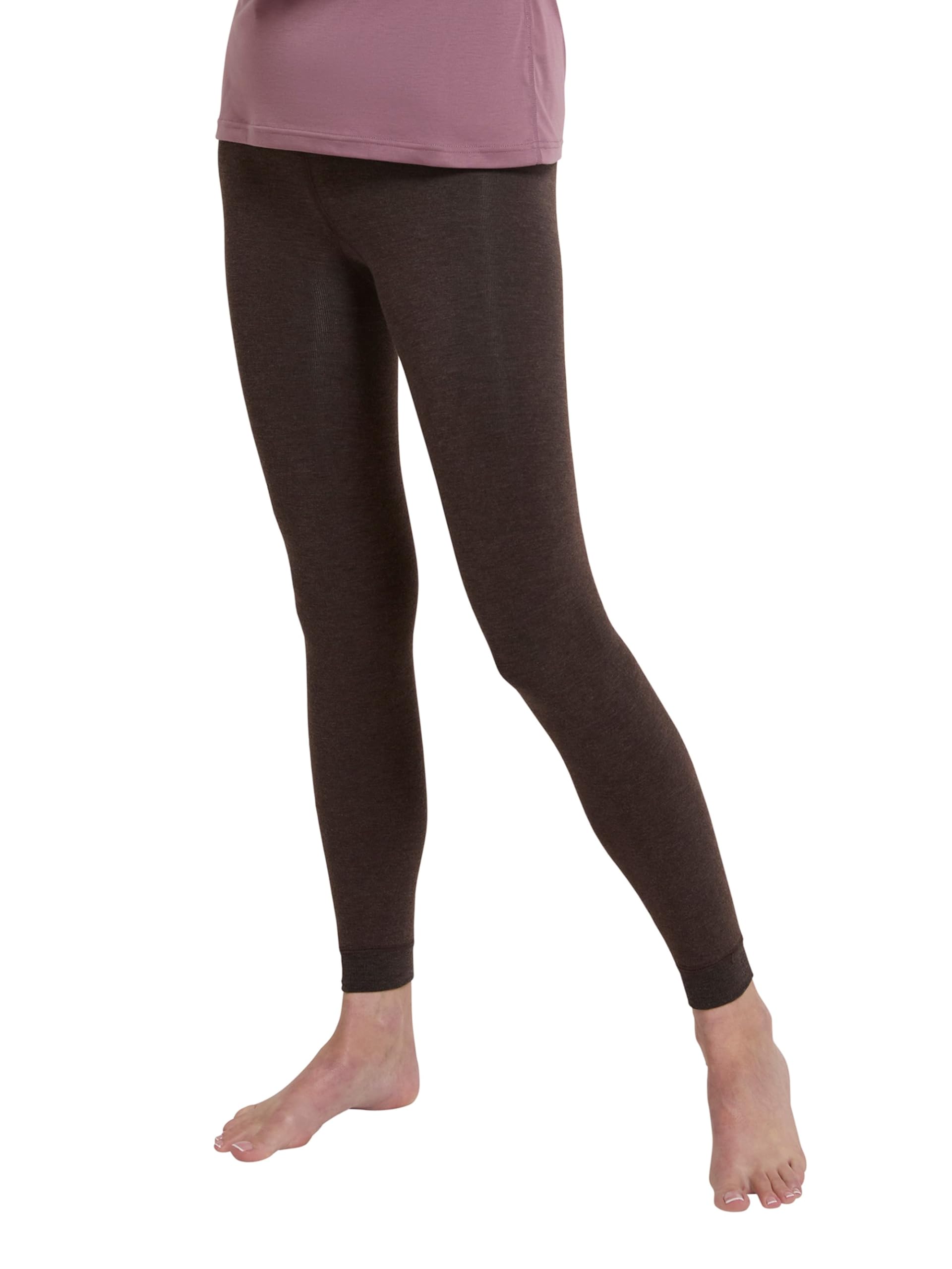 Fluffy Women's Fleece Lined IsoTherm Leggings - Taupe