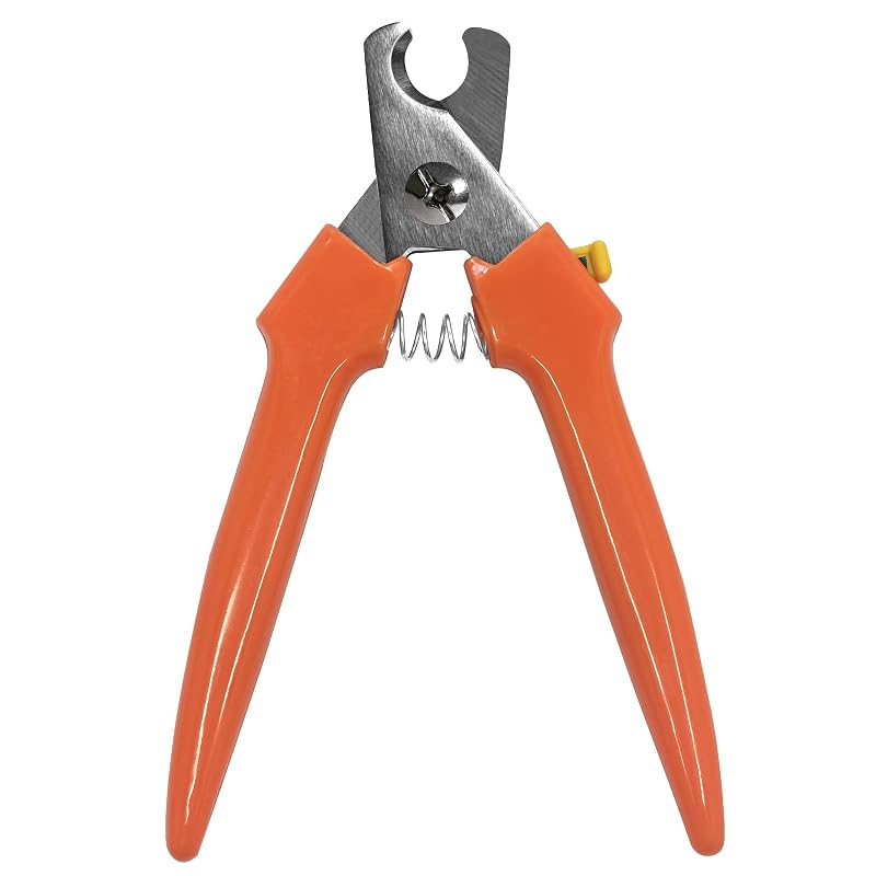 Cortador de Unhas para Cães Bitbat em Aço Inoxidável #767C, Laranja, 1 Unidade