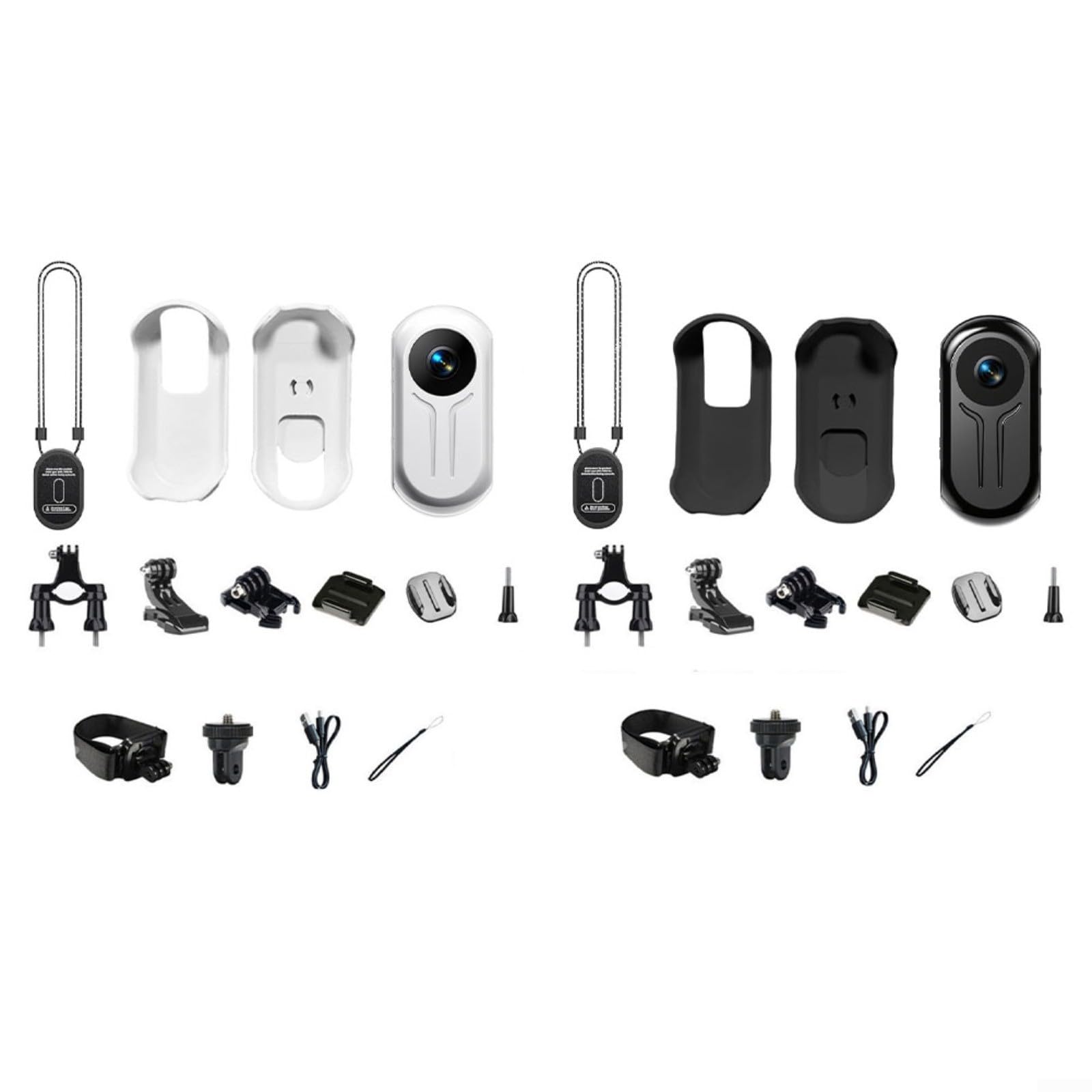 Action Camera 1080P HD con Night, POV Cam compatta indossabile per sport ciclismo Vlogging, grandangolo 120°, display da 0,96 pollici, supporta fino a 512 GB, batteria integrata da 350 mAh (nero)