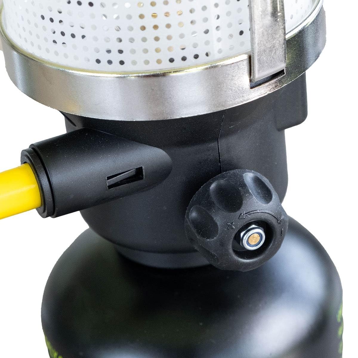 Intec - Lámpara de gas de 1100 W + 4 cartuchos de gas Butane 190 g – Encendido Piezo carcasa de metal – Lámpara de camping recargable al aire libre