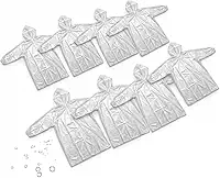 Kit Com 10 Capas De Chuva Descartável Transparente Unissex- Para Eventos Shows Estádios Feiras e Perto de Voçê no Dia à Dia