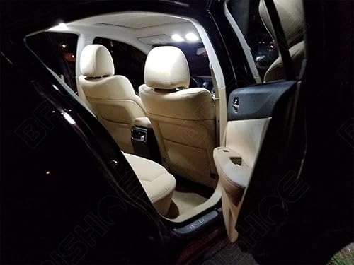 Miniatura 5 de Kit de luces LED interiores blancas para Nissan Maxima 2009 2010 2011 2012 2013 2014 2015 súper brillantes 6000K bombillas LED interiores paquete +