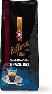 Vittoria Coffee Brazil Rex 100% Arabica Special Bar Coffee Beans 1kg. Online Exclusive. Northern Italian style espresso se...
