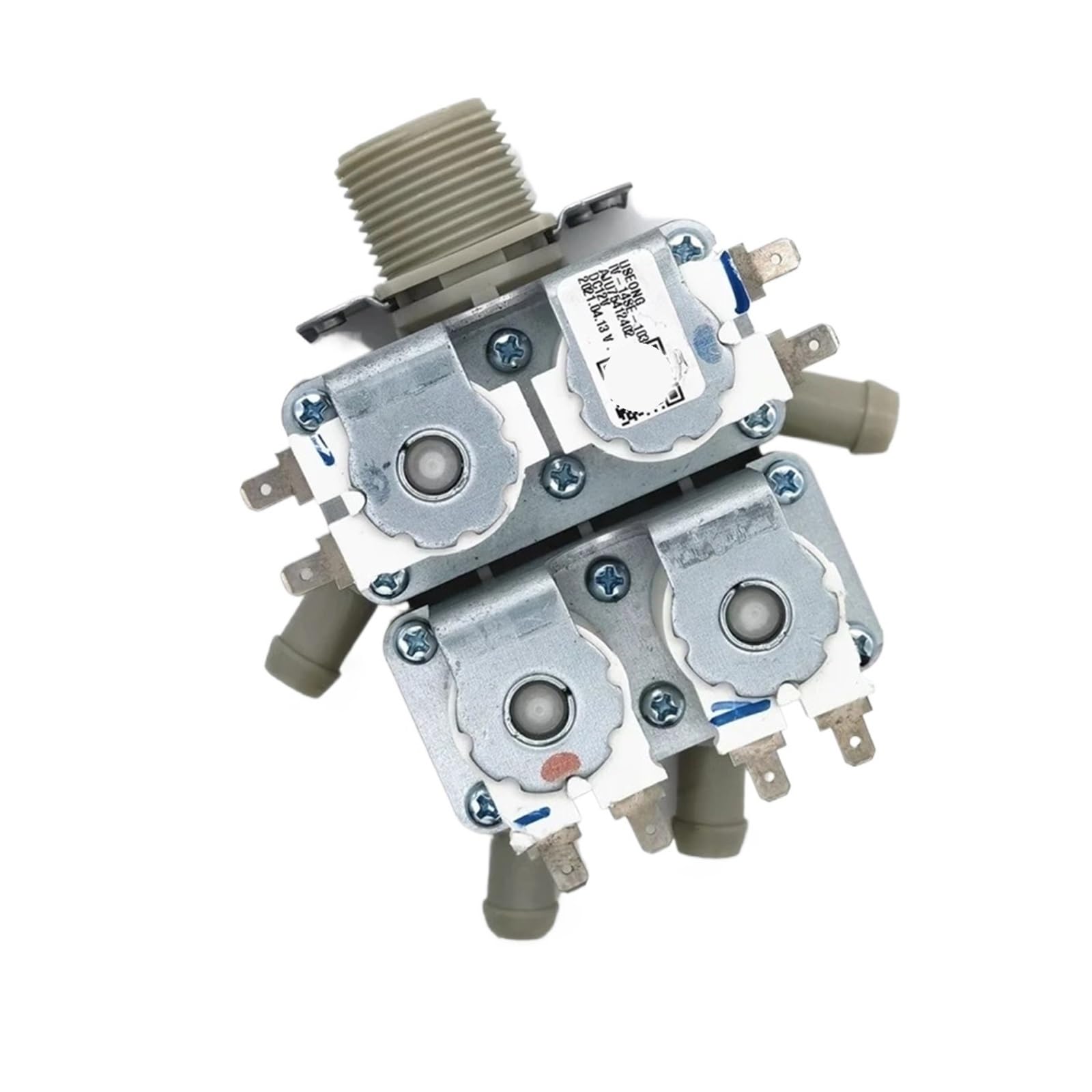 Washing Machine Solenoid Valve 1PCS Suitable One Inlet Four Inlet Valve,Compatible for LG，AJU75412402/13 DC12V 5521ER1002M(AJU75412402)