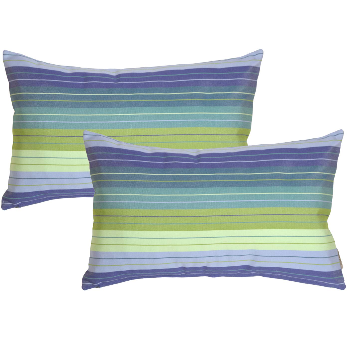 PILLOW DÉCOR Sunbrella Outdoor Pillow, Seville Seaside, 12