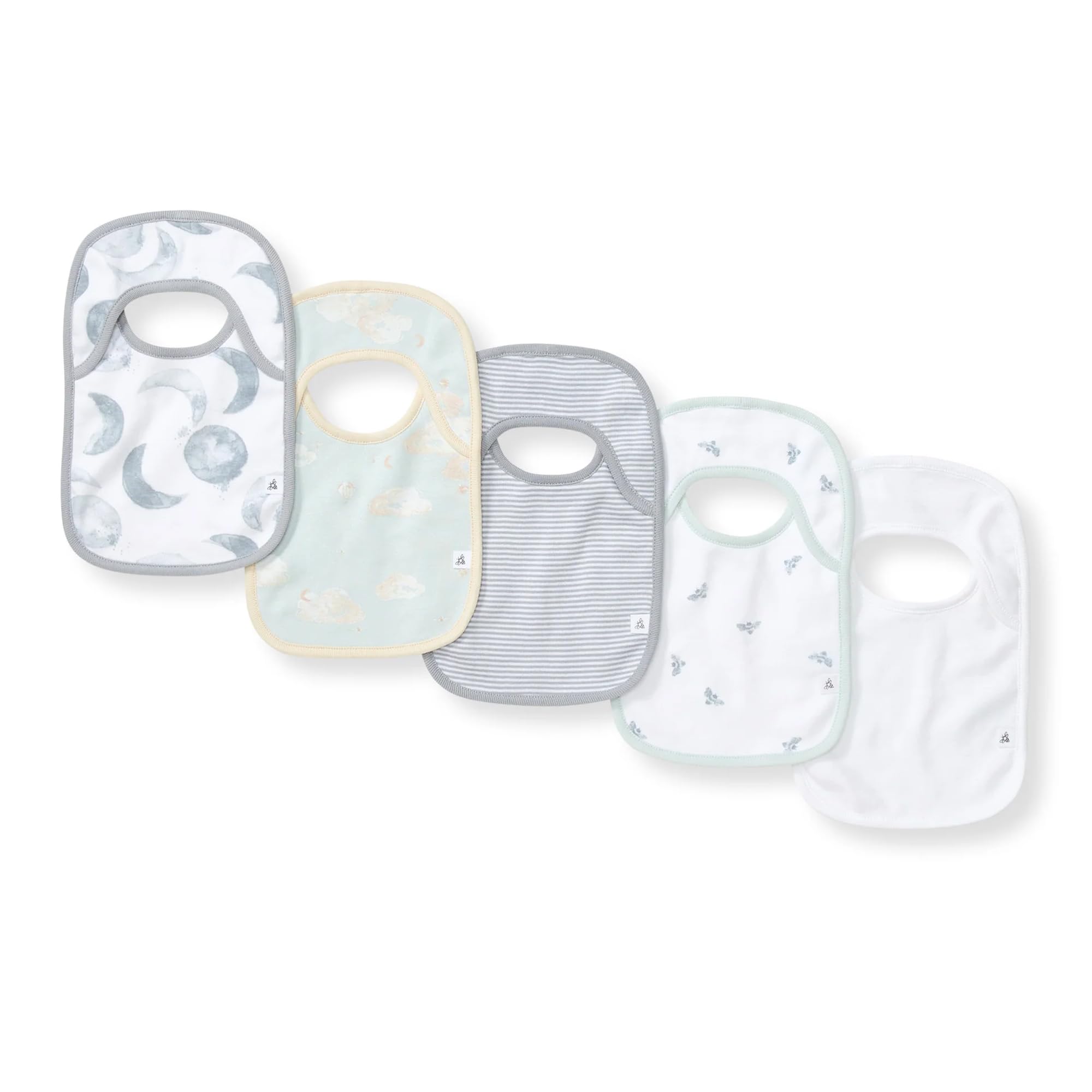 Burt's Bees Baby Bio Baby Lätzchen - 100% Baumwolle Neugeborene Säuglingslätzchen für Baby Jungen & Mädchen