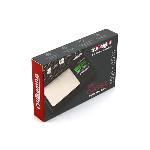 Miniatura 6 de MINI CLASSIC - Báscula digital (3.53 oz x 0.00 oz, negronegro) - Báscula digital de alimentos - Báscula digital de cocina - pequeña báscula digital