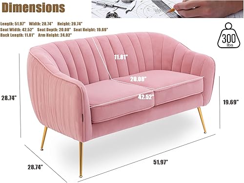 Miniatura 49 de Silla decorativa de terciopelo, Silla moderna con brazos de barril, Silla de sala de estar, acabado dorado, verde Navidad Navidad verde,Rosa