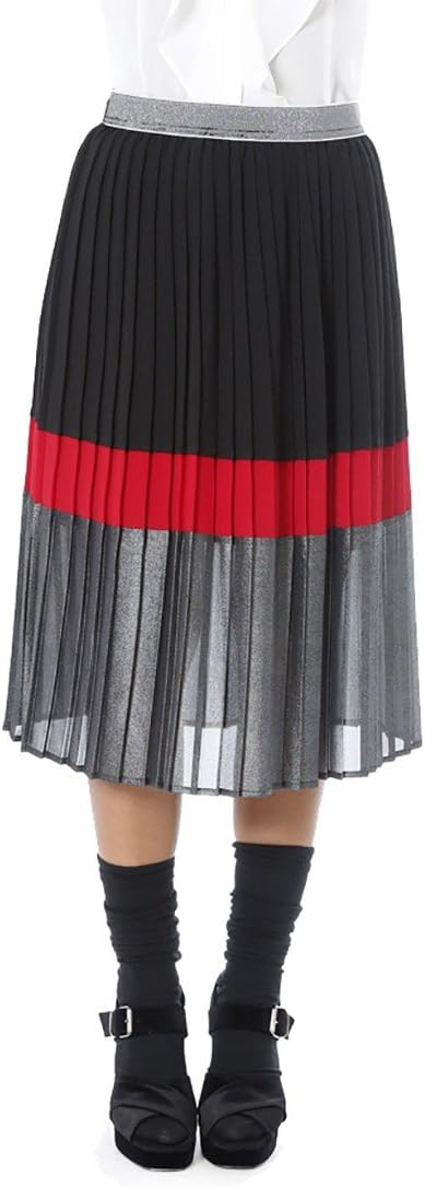 Sandro Ferrone pleated skirt C20 FG1196 AI17 three colors red, black and gray