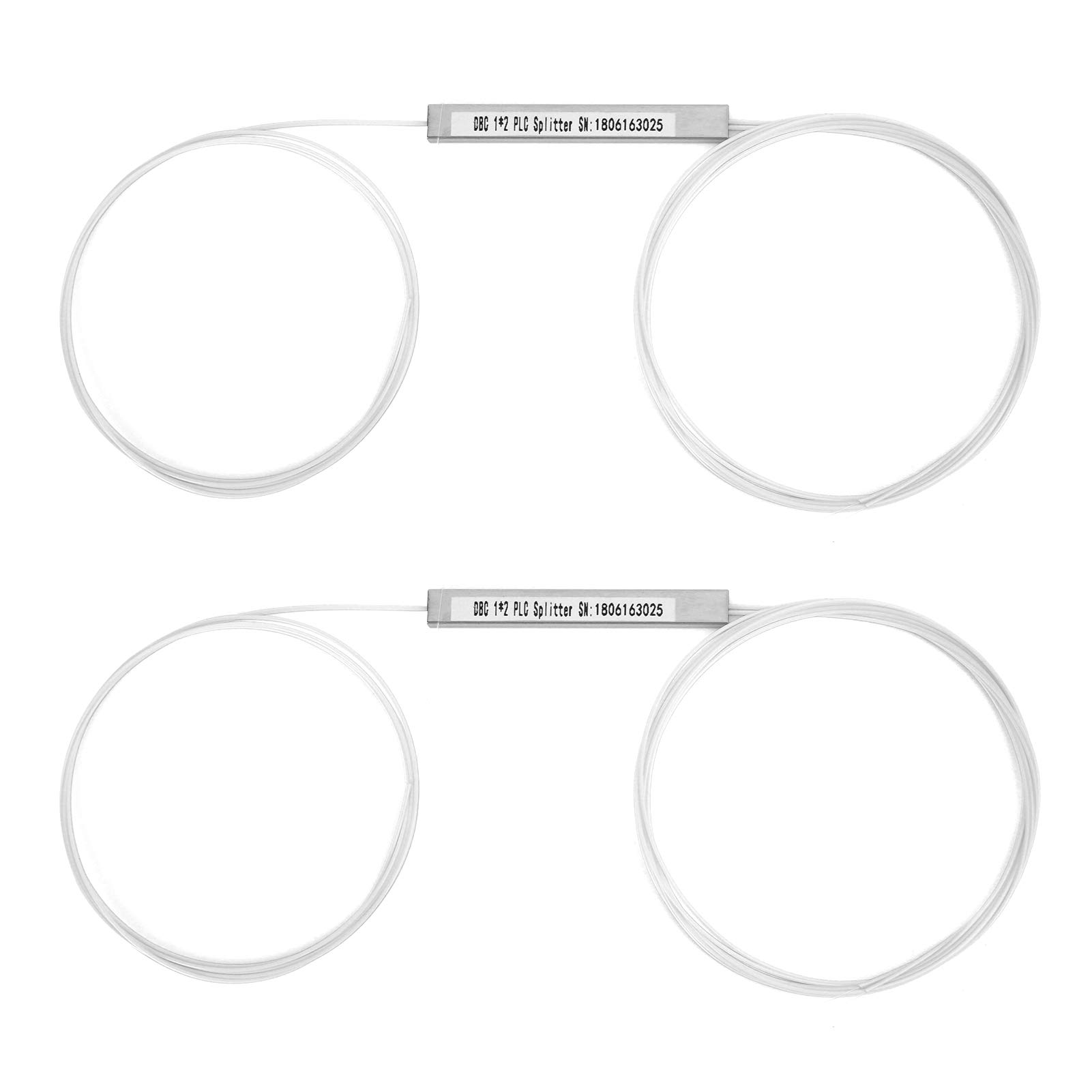 Splitter PLC Bare Fiber, Monomodale, Fibra da 250μm, Gestione 'alimentazione per Reti PON, LAN in Fibra Ottica FTTH, Progetti di Ingegneria con Strumenti di Test (1×2)