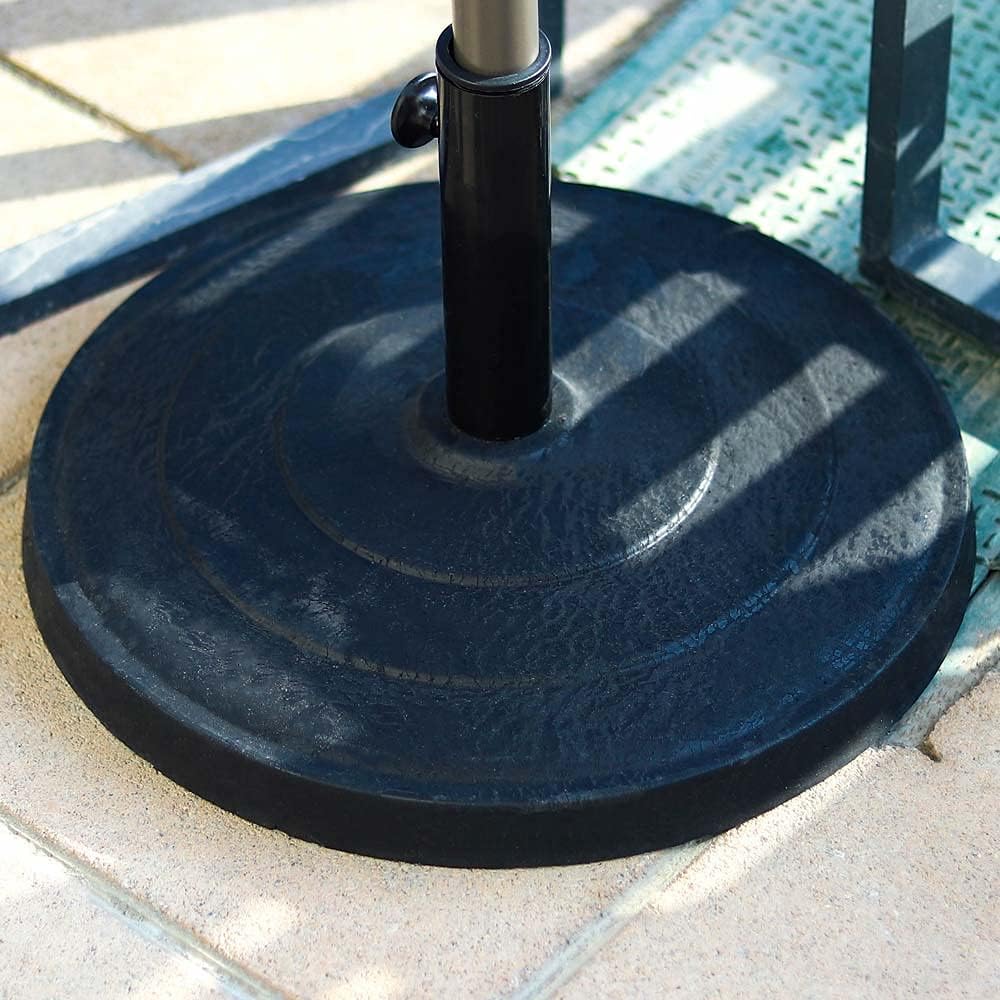 Yatai Decor Heavy Duty Plastic Base Round Umbrella Parasol Base For Outdoor Garden Patio Sunshade Umbrella Stand Garden Parasol Base - Garden Umbrella Base, Brown, Jha-Umbrellaseat*
