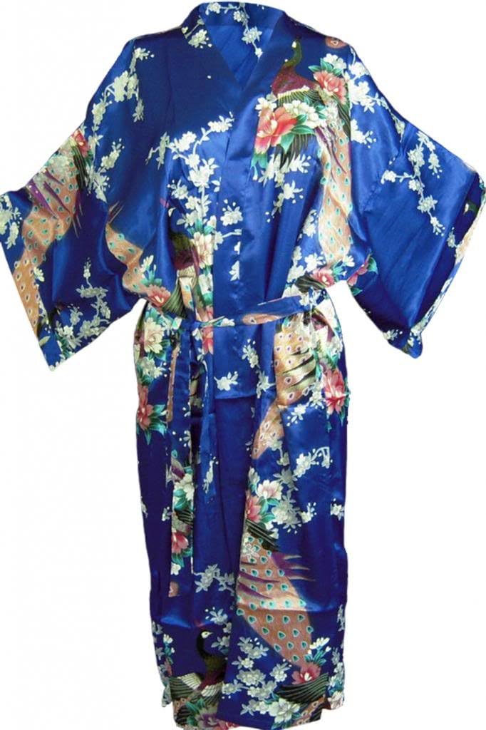 BenThai Products BTP! Peacock Premium Dressing Gown Kimono Robe Light Weight Lounge Wear 17 Colours