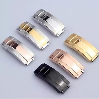 Stainless Steel Deployment Watch Buckle Folding Quick Release Watch Strap Buckle for Rolex Submariner Date Daytona