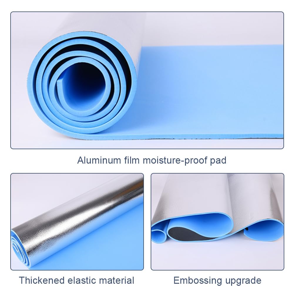 Esterilla Yoga 1 Uds estera de Yoga antideslizante deportiva Fitness 6MM espesor membrana aluminio almohadillas for mujeres ejercicio Pilates gimnasia