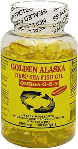 Golden Alaska Aceite de pescados marinos con omega-3-6-9 1000 mg