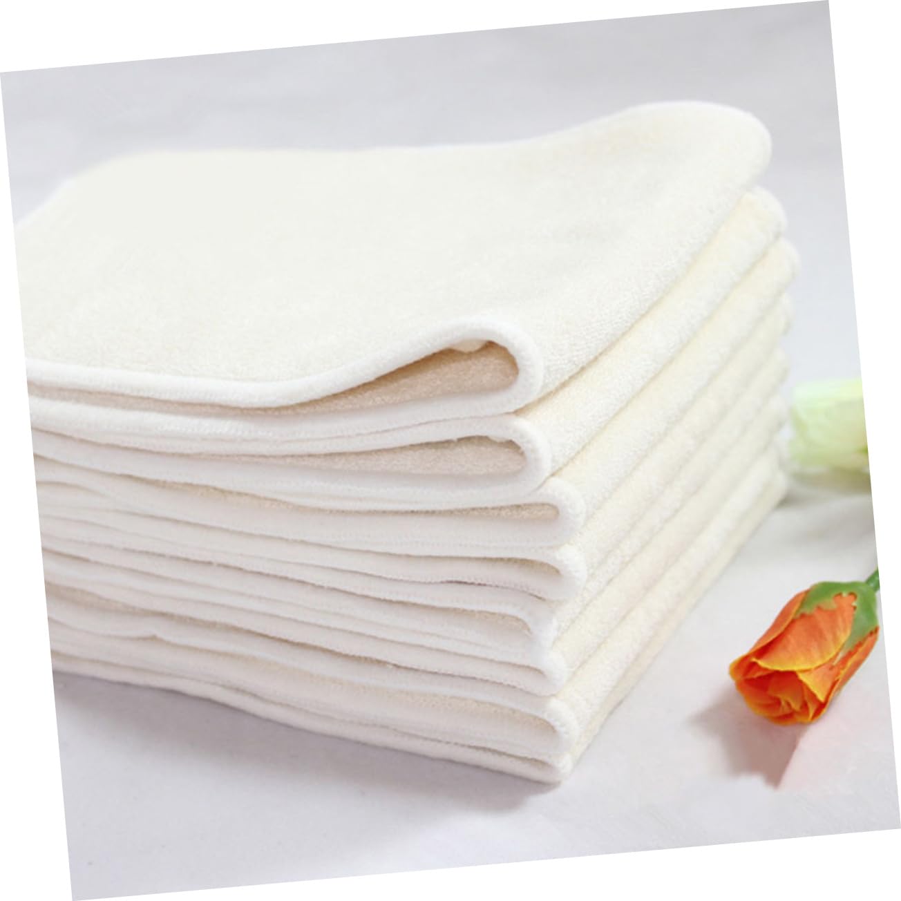 Milisten Lot De 6 Couches Lavables En Fibre De Charbon De Bambou Pour Bébé