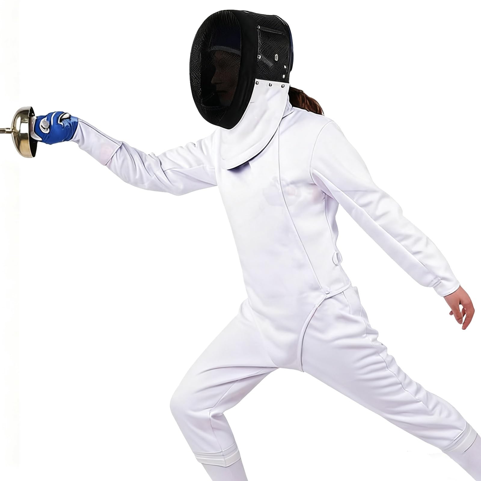 YEQING Traje de Esgrima 350N de 3 Piezas con Diseño Resistente y Flexible, Pantalón/Chaqueta/Chaleco para Zurdos, Ideal para el Entrenamiento Diario de Esgrimistas