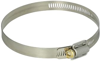 Breeze Power-Seal Stainless Steel Hose Clamp, Worm-Drive, SAE Size 64, 3-9/16" to 4-1/2" Diameter Range, 1/2" Bandwidth Pack of 10