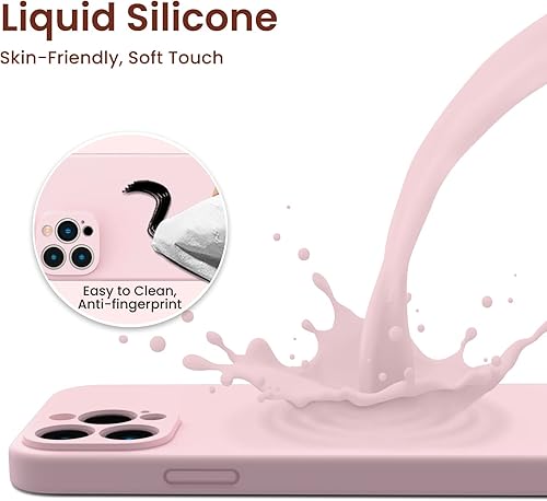 Miniatura 3 de ORNARTO Funda compatible con iPhone 13 Pro Max de 6.7 pulgadas, con 2 protectores de pantalla de gel de silicona líquida cuerpo completo Funda