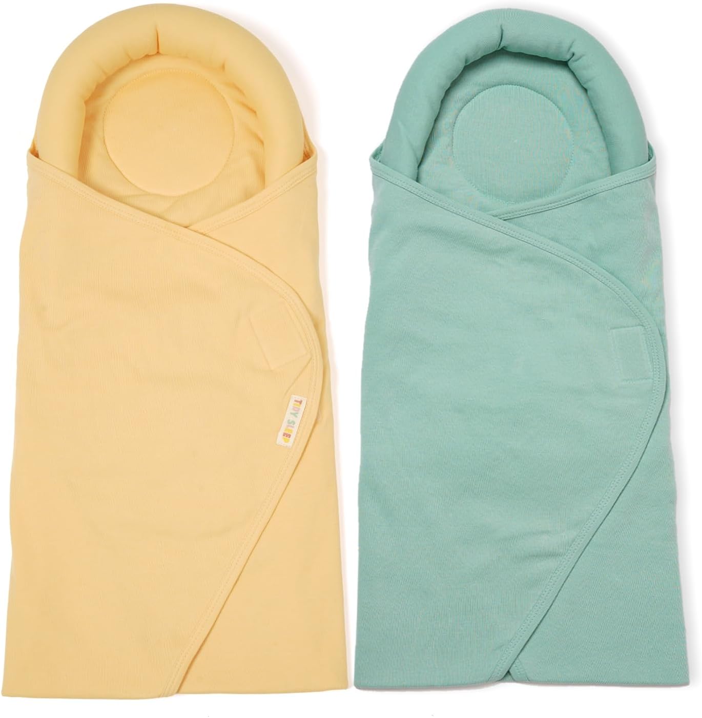 TIDY SLEEP Baby Pod Swaddle Wrap for Newborn, Snuggle Pod with U Shape Ring Head Protection Support | Baby Snuggle Pod Swaddle Wrapper | Pack of 2 (0-3 Months)