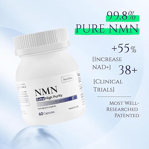 Miniatura 2 de Suplemento NMN 500mg Ultra Pure 99.8%  Forma estabilizada  Apoya la producción de NAD+, salud celular y envejecimiento saludable  60 cápsulas