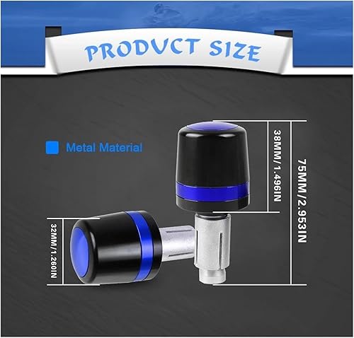 Miniatura 6 de Motocicleta motocicleta manillar peso final manillar Grips Cap anti vibración Silder Plug para Suzuki Gixxer 150sf 250sf 155 accesorios mango extremo