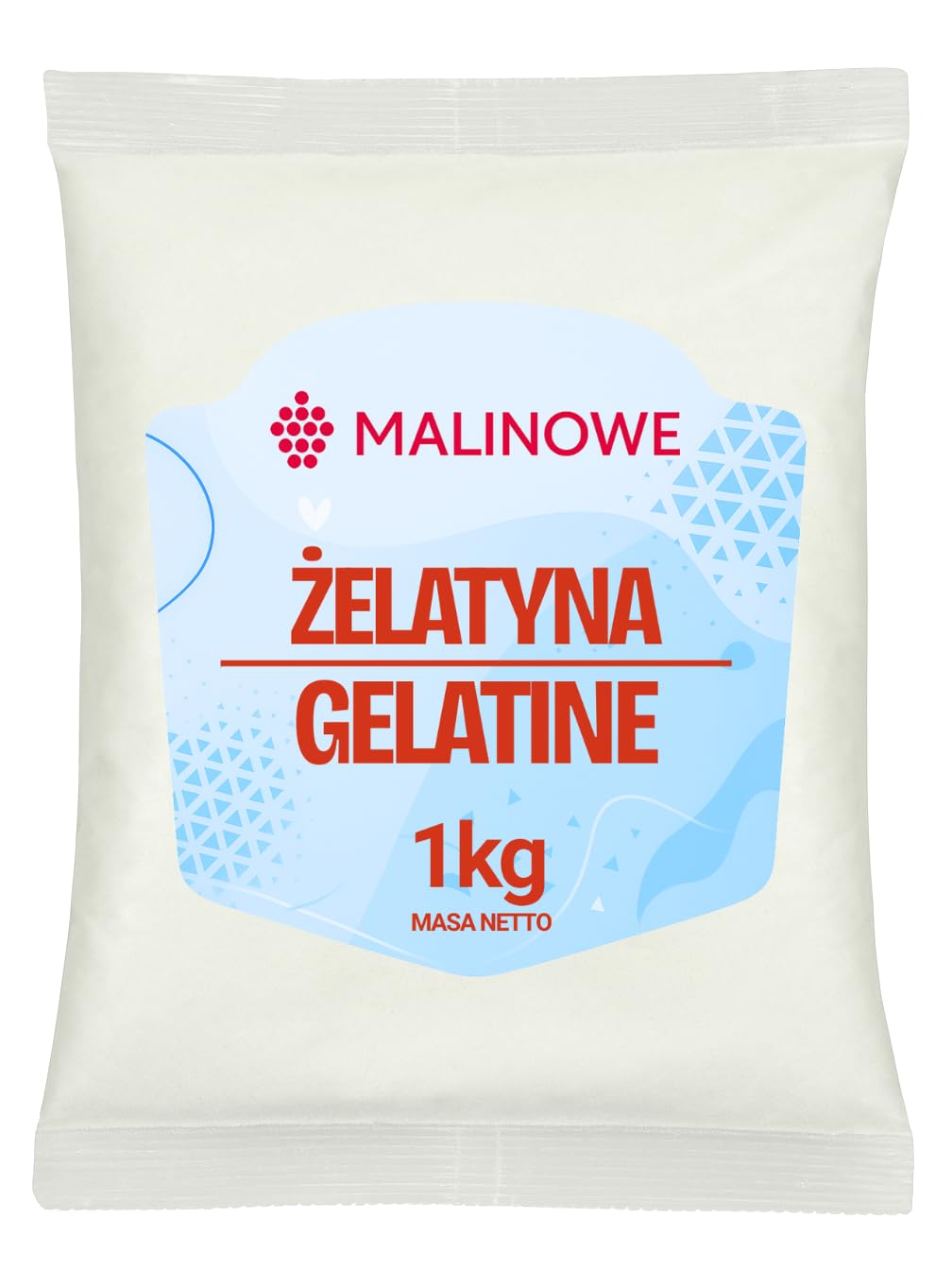 Malinowe ŻELATYNA SPOŻYWCZA 180 BLOOM 1kg Środek Żelujący Premium