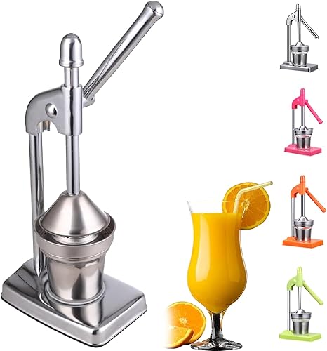 Exprimidor manual de hierro fundido, exprimidor manual de acero inoxidable eficaz, exprimidor de frutas, extractor de jugo de prensa manual
