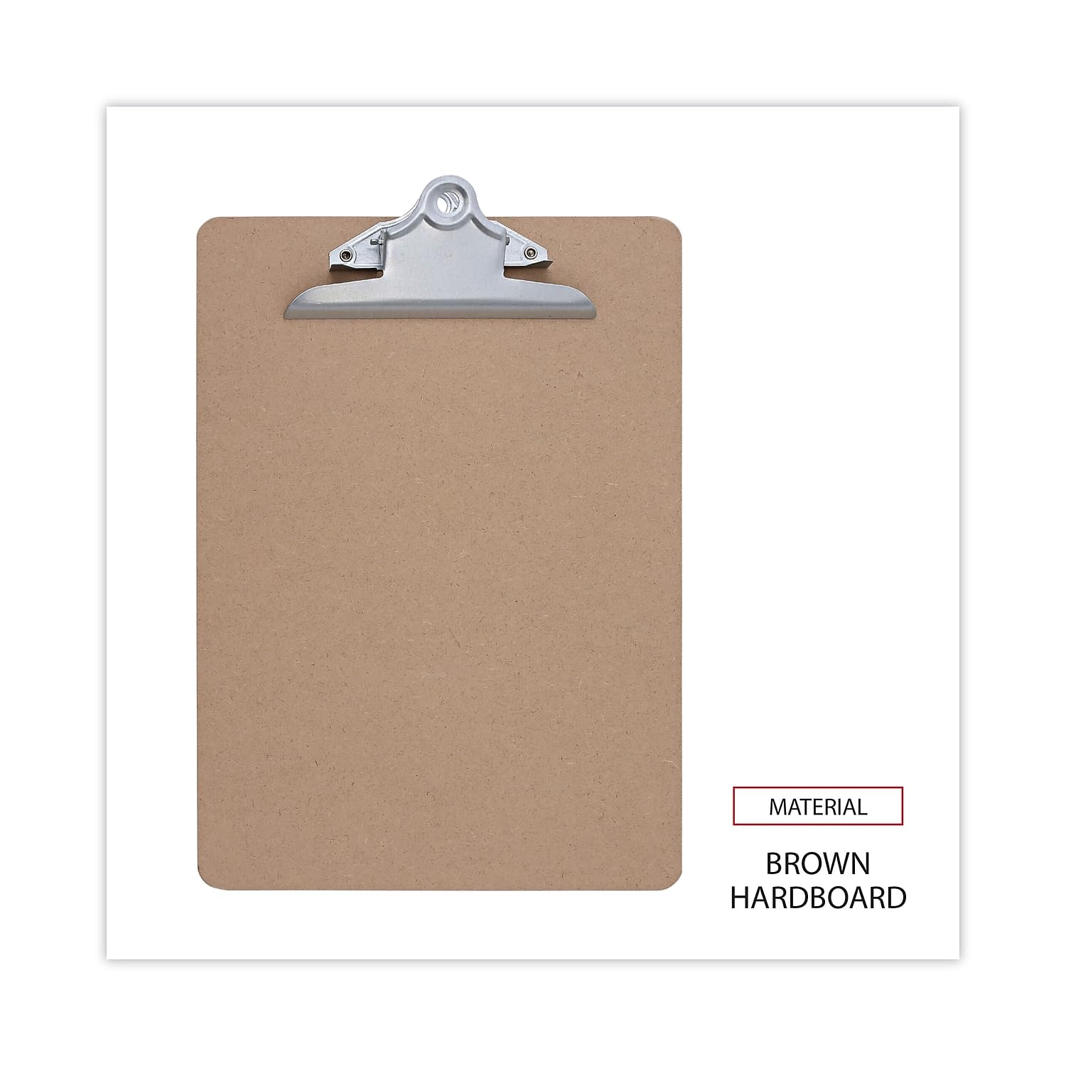 rígido portapapeles, 1 pulgada de capacidad, 8 1/2 x 11 Hojas, marrón, 3/PK