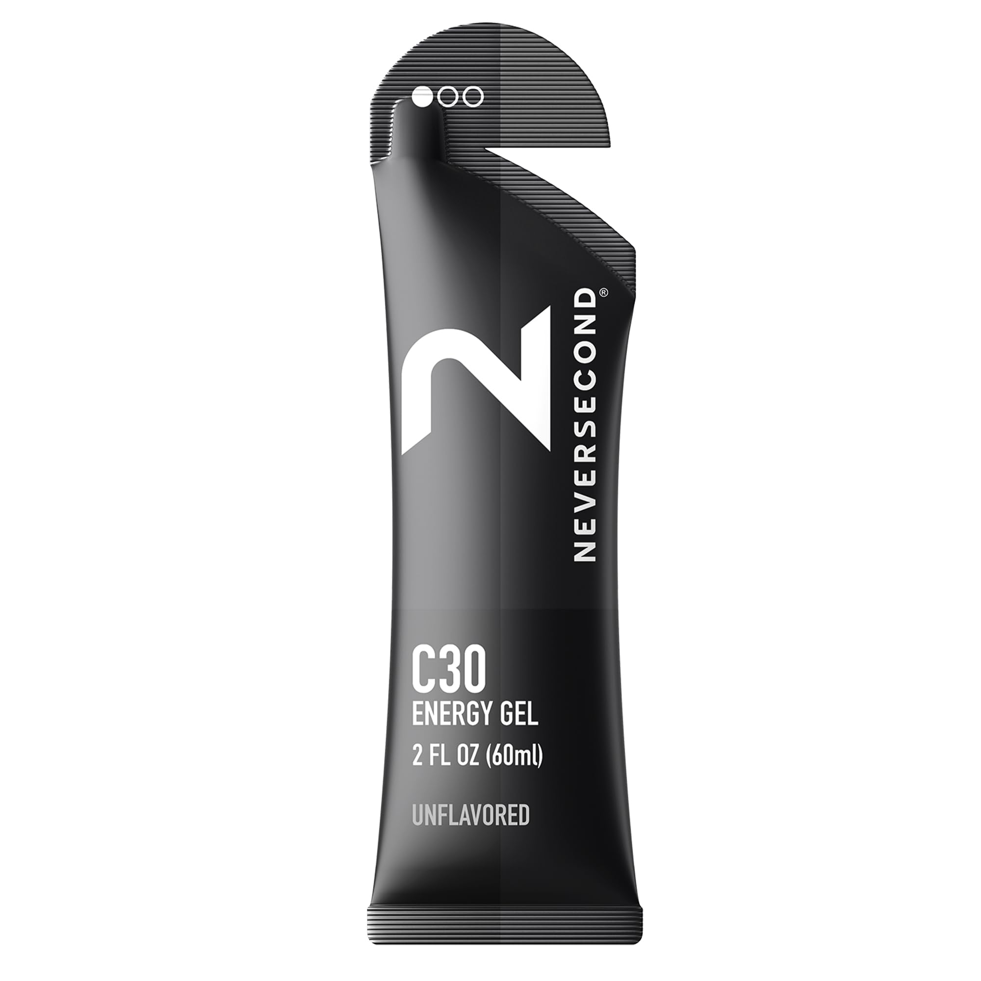Neversecond C30 Energy Gel, Performance Nutrition & Hydration, Never2 Energy Gel for Triathlons, Ironman, Cycling & Marathons (Unflavored, 12-Count Pack)