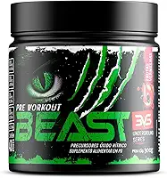 3VS Nutrition Pré-Treino Beast 300g Sabor Frutas Vermelhas · Cafeína 200mg + L-Arginina + Taurina · 43 doses
